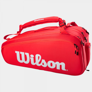 Wilson Super Tour 15 Pack Red Tennis Bags