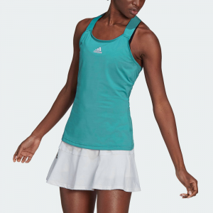 adidas Gameset Y-Tank Women's Tennis Apparel Mint Ton/Black