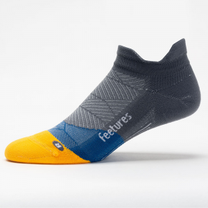 Feetures Elite Light Cushion No Show Tab Socks Socks Electric Gray