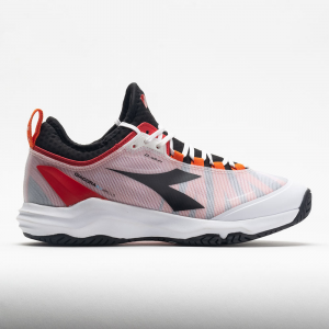 Diadora Speed Blushield Fly AG Men's Tennis Shoes White/Black/Fiery Red