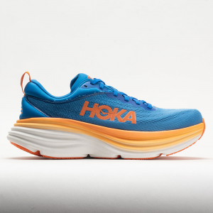 HOKA Bondi 8 Men's Running Shoes Coastal Sky/Vibrant Orange