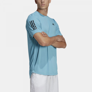 adidas Club 3-Stripe Tee Men's Tennis Apparel Preloved Blue