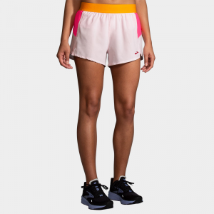 Brooks Chaser 3" Shorts Women's Running Apparel Quartz/Hyper Pink/Brooks