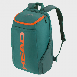 HEAD Pro Racquet Backpack 28L Dark Cyan/ Fluorescent Orange Tennis Bags