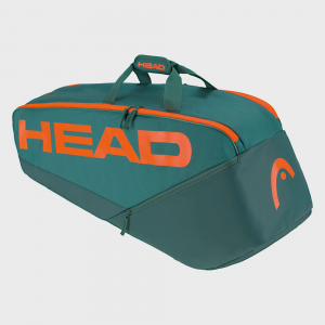 HEAD Pro Racquet Bag M 6 Pack Dark Cyan/Fluorescent Orange Tennis Bags