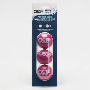 OS1st Fresh Snaps Deodorizing Ball (3 Pack) Shoe Care Pink Spiral