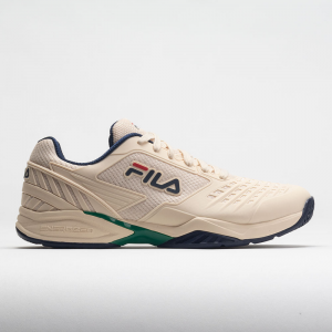 Fila Axilus 2 Energized Men's Tennis Shoes Ecru/FILA Navy/Ultramarine Green