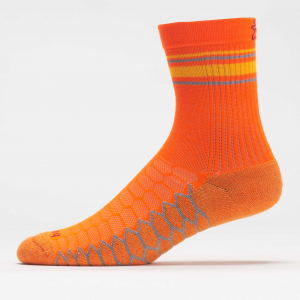 Balega Silver Mini-Crew Socks Socks Neon Orange