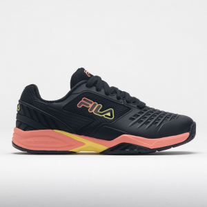Fila Axilus 2 Energized Women's Tennis Shoes Black/Peach Pink/Canary Yellow