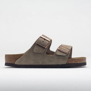 Birkenstock Arizona Suede Leather Narrow Unisex Taupe Sandals & Slides