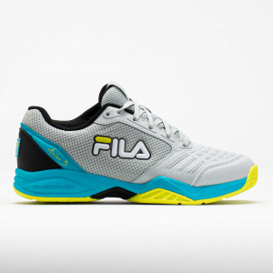 Fila Axilus 3 Junior Glacier Grey/Scuba Blue/Evening Primrose Junior Tennis Shoes