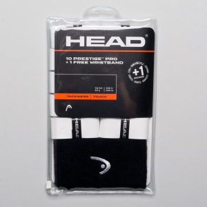 HEAD Prestige Pro Overgrip 10 Pack + Wristband Tennis Overgrips