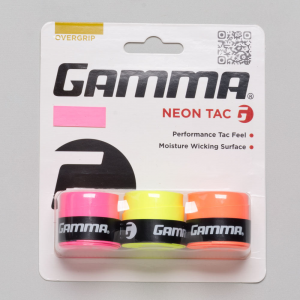 Gamma Neon Tac Overgrip 3 Pack Tennis Overgrips