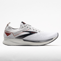 Brooks Ricochet 3 Men's Running Shoes White/Gray/Cinnabar