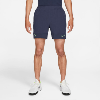 Nike Advantage Rafa Shorts Summer 2021 Men's Tennis Apparel Obsidian/Lime Glow