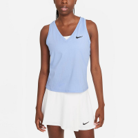 Nike Victory V-Neck Tank Spring 2021 Women's Tennis Apparel Aluminum/Black