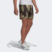 adidas US Open 7" Printed Shorts Men's Tennis Apparel Orbit Green/Ambient Blush