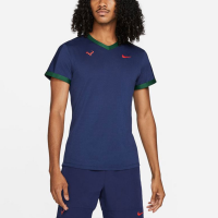 Nike Rafa Advantage NY Top Men's Tennis Apparel Binary Blue/Gorge Green/Chile Red