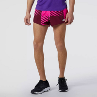 New Balance Printed Fast Flight 3" Split Shorts Men's Running Apparel Garnet