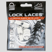 Lock Laces Original Laces Shoe Care Solid White