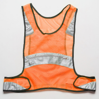 Amphipod Full-Visibility Reflective Vest Reflective, Night Safety Blaze Orange