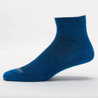 WrightSock Merino Double Layer Coolmesh II Quarter Socks Socks Grey/Electric