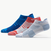 ASICS Quick Lyte Plus No Show Tab Socks 3 Pack Women's Socks Mist/Monaco Blue