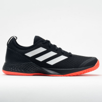 adidas CourtFlash Men's Tennis Shoes Black/White/Solar Red