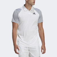 adidas Club Polo Men's Tennis Apparel White/Halo Silver/Black