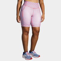 Brooks Method 8" Short Tight Women's Running Apparel Stripe/Brooks Run USA