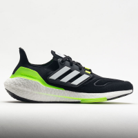 adidas Ultraboost 22 Men's Running Shoes Black/White/Solar Green