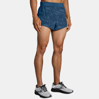 Brooks Sherpa 3" Split Shorts Men's Running Apparel Dusk Glitch Print
