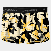 Brooks Chaser 3" Shorts Women's Running Apparel Black/Golden Hour/Floral