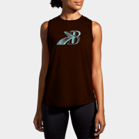 Brooks Distance Graphic Tank Spring 2022 Women's Running Apparel Copper/Flying B