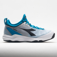 Diadora B.Icon Clay Men's Tennis Shoes White/Black/Blue Jewel