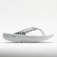 OOFOS OOlala Limited Women's Sandals & Slides White/Black Leopard