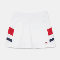 Fila Heritage Essentials Pleated Skort Women's Tennis Apparel White/Crimson/Fila Navy