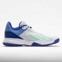 adidas CourtFlash Junior White/Pulse Mint/Lucid Blue Junior Tennis Shoes