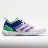 adidas adizero Ubersonic 4 Women's Tennis Shoes White/Violet Fusion/Silver Metallic