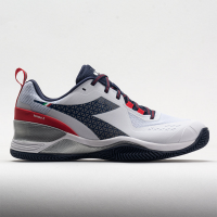 Diadora Blushield Torneo 2 Clay Men's Tennis Shoes White/Corsair/Fiery Red