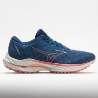 Mizuno Wave Inspire 19 Women's Running Shoes Blue Quartz/Peach Bud
