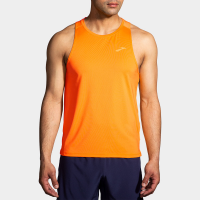 Brooks Atmosphere Singlet 2.0 Men's Running Apparel Marigold/Sun Glow