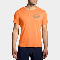Brooks Distance Short Sleeve 2.0 Men's Running Apparel Live Wire/Miles of Fun