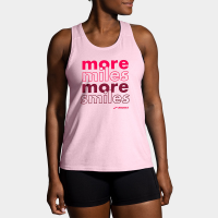 Brooks Distance Tank 2.0 Women's Running Apparel Quartz/More Miles