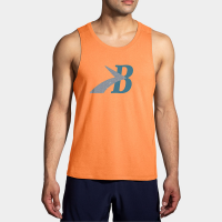 Brooks Distance Tank 2.0 Men's Running Apparel Live Wire/Flying B Speckle