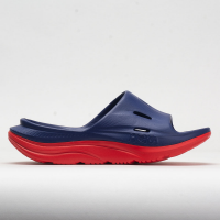 HOKA Ora Slide 3 Unisex Bellwether Blue/Red Alert Sandals & Slides