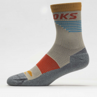 Brooks High Point Quarter Sock Socks Oatmeal/Red Clay