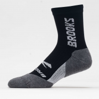 Brooks Ghost Crew Sock Socks Black/BR Crew
