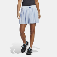 adidas Clubhouse Premium Classic Pleated Skirt Women's Tennis Apparel Blue Dawn