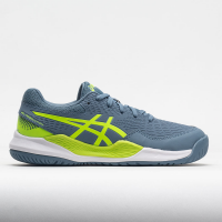 ASICS GEL-Resolution 9 Junior 400 Steel Blue/Hazard Green Junior Squash Shoes